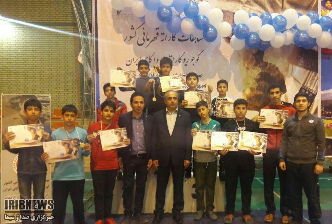 درخشش کاراته کاهای زنجانی در مسابقات قهرمانی کشور