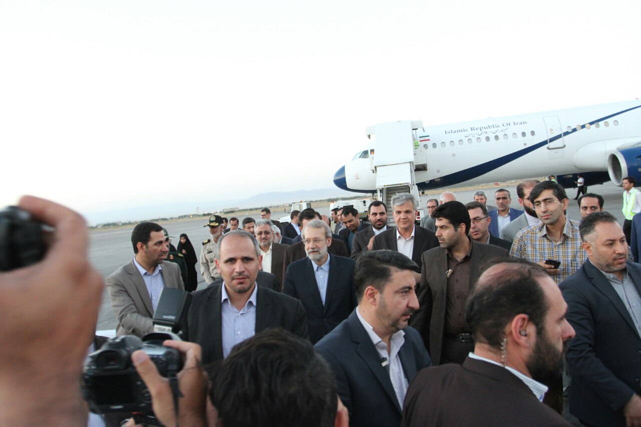 رییس مجلس وارد مشهد شد