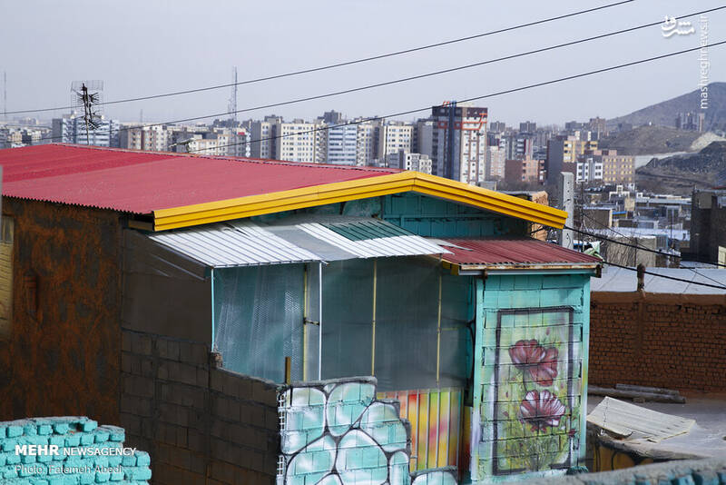 خانه&zwnj;های رنگارنگ در اراک +تصاویر