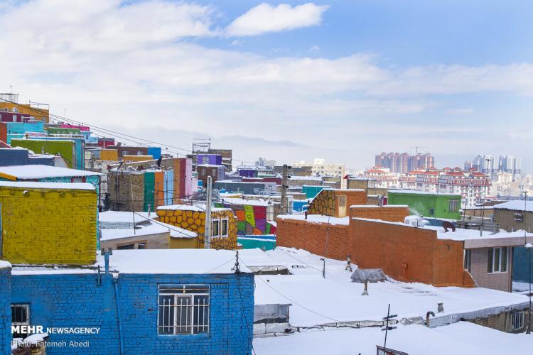 خانه&zwnj;های رنگارنگ در اراک +تصاویر