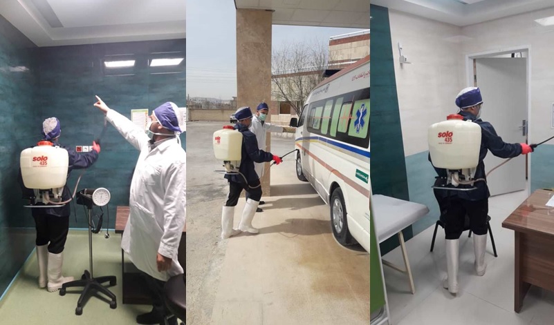 تلاش برای پیشگیری از کرونا ویروس در زرقان