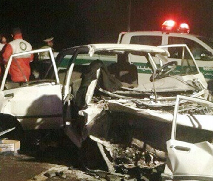 بر اثر برخورد پراید با سواری جک در ارسنجان