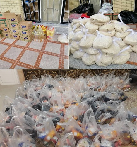 توزیع بسته&zwnj;های غذایی در بیضا