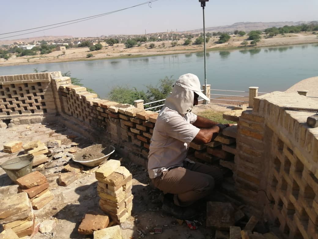 آغاز مرمت اثر ثبت جهانی بند میزان در شوشتر