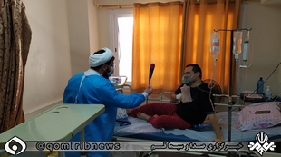 فعالیت بیش از صد طلبه و روحانی جهادی در بیمارستانهای قم فعالیت بیش از صد طلبه و روحانی جهادی در بیمارستانهای قم