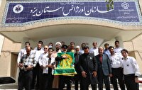 تجلیل از احیاکنندگان اورژانس یزد
