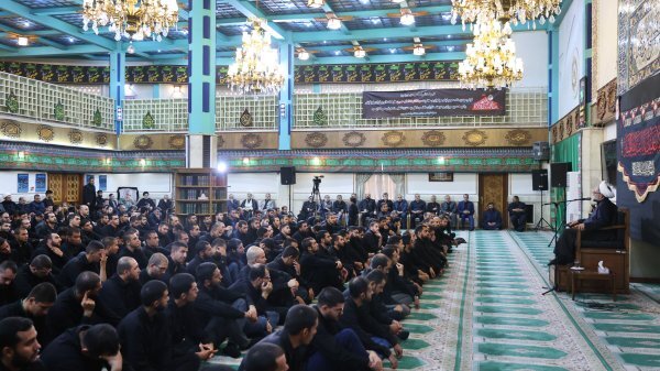 مراسم شام غریبان شهدای کربلا در مسجد سلمان فارسی نهاد ریاست جمهوری برگزار شد