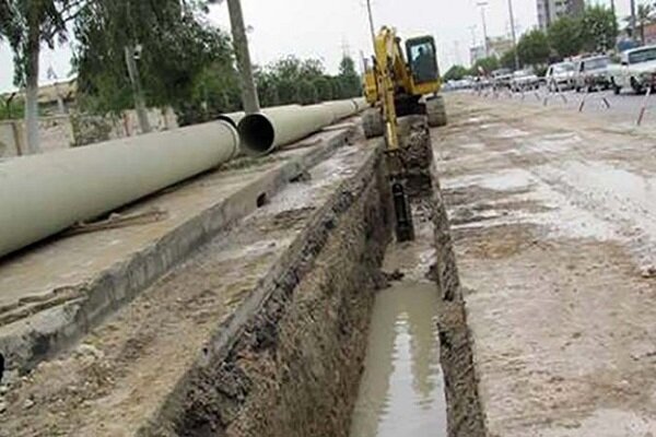 مرمت شبکه فاضلاب خیابان شهید ادهم کلانشهر اهواز