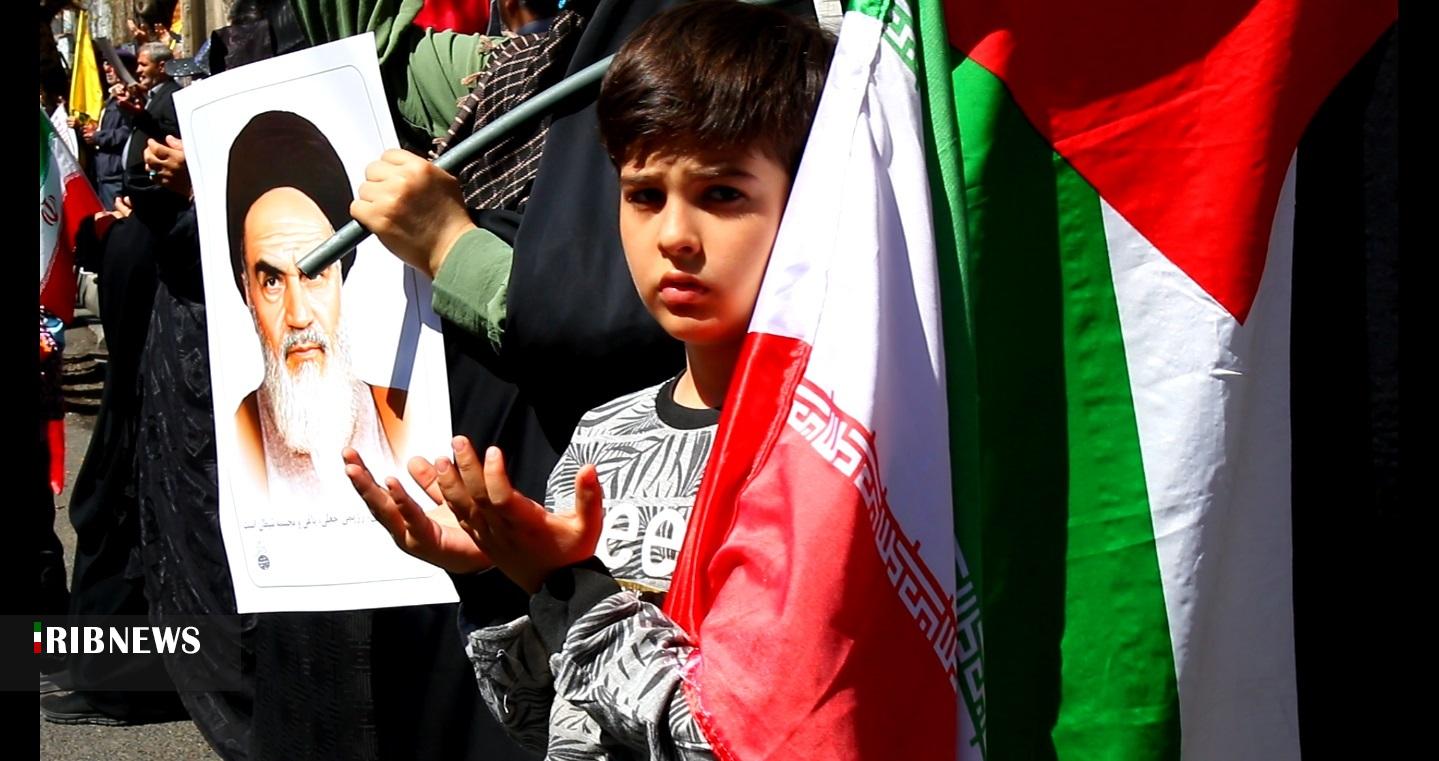 جلوه‌های تماشایی راهپیمایی روز قدس زنجان