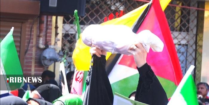 جلوه‌های تماشایی راهپیمایی روز قدس زنجان