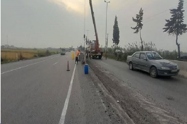 جایگزینی بیش از ۳۰ کیلومتر نیوجرسی جای گاردریل در جاده‌های مازندران