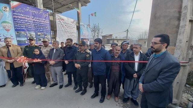 ‌بهره برداری از سه پروژه اجرای طرح هادی در شهرستان سردشت