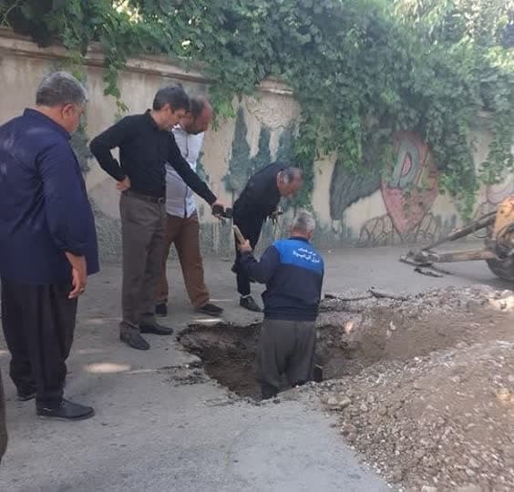 جمع‌آوری انشعابات غیر مجاز آب در روستای ترمنی ارومیه