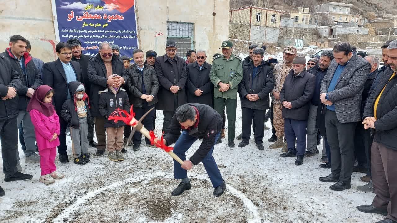 آغاز ساخت مدرسه  ۶ کلاسه روستای ترس آبادقطور