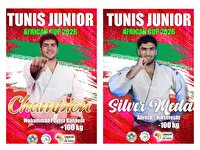 طلا و نقره مردان ایران در روز نخست جودو تونس