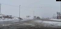 آغاز بارش برف در گردنه گدوک فیروزکوه
