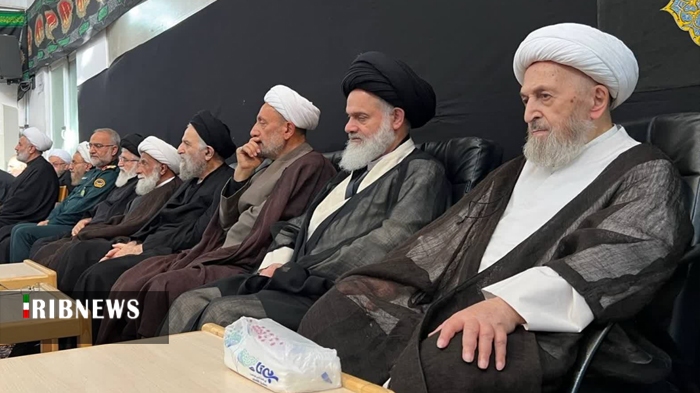 مراسم عزاداری روز عاشورا در بیت آیت الله سبحانی