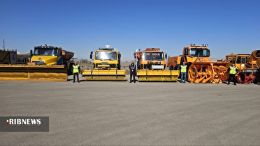 اجرای مانور عملیات زمستانی در فرودگاه اردبیل