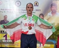 نشان برنز پیشکسوت خراسان شمالی در مسابقات دو و میدانی قهرمانی آسیا