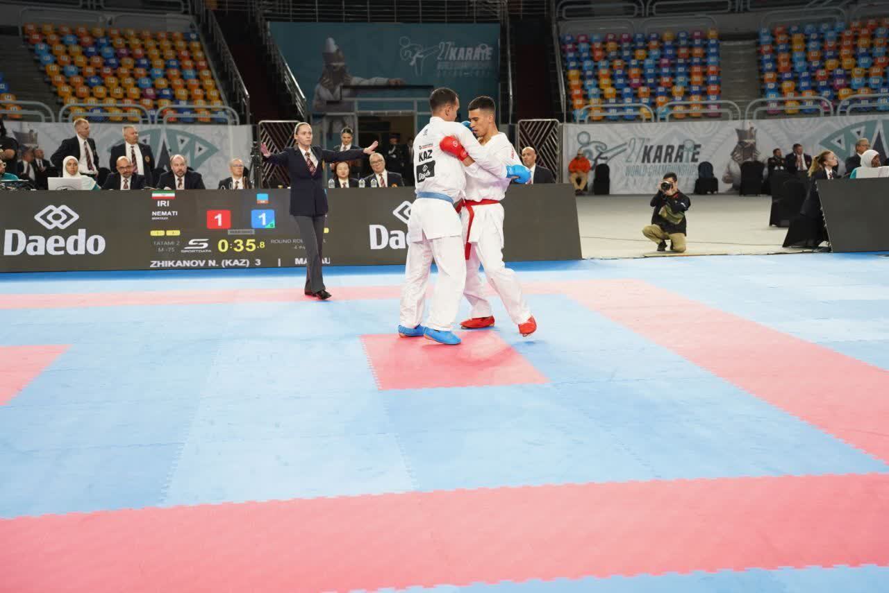 صعودکاراتهکای ملیپوش قمی به مرحله یک هشتم نهایی مسابقات قهرمانی جهان صعودکاراتهکای ملیپوش قمی به مرحله یک هشتم نهایی مسابقات قهرمانی جهان