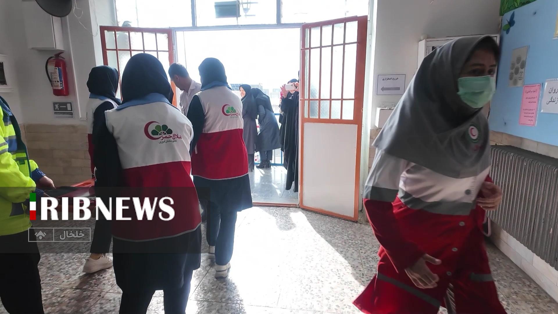 مانور ایمنی در مدارس اردبیل برگزار شد