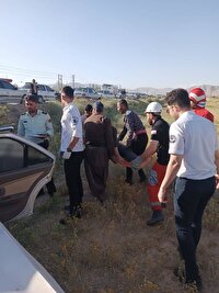 واژگونی خودروی پژو در محور طاقانک – شهرکرد با یک مصدوم