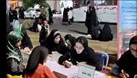 آموزش دانش آموزان در موکب‌های شبانه