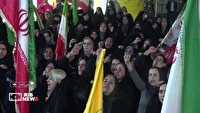 تجمع شبانه مردم اردبیل در حمایت از آرمان‌های انقلاب اسلامی و اقتدار ملی