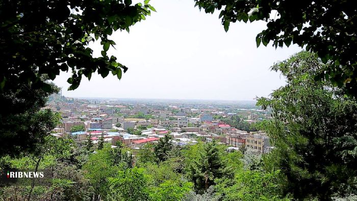 نمایی از شهر سرسبز سردرود تبریز